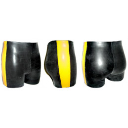 Latex Men Shorts with Side...