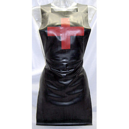 Latex Nurse Apron with Cross