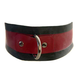 Latex Halsband D-Ring &...