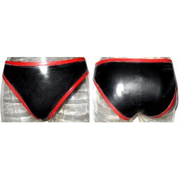 Damen Latex Slip - Bicolor