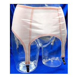 Latex Garter Belt with 4...