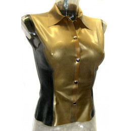 Latex Damen Weste ++ BICOLOR