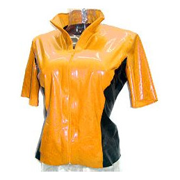 Latex Damen Kurzarm Jacke