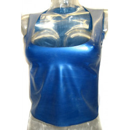 Damen Latex Rundausschnitt Top