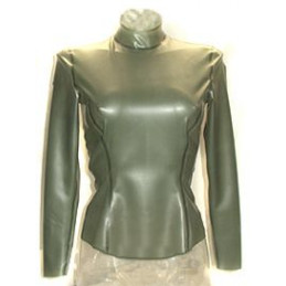 Latex Ladies Blouse Catsuit...