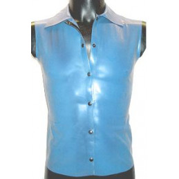 Latex Men Vest with Press...