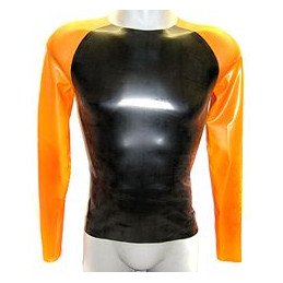 Herren Latex Longsleeve Shirt