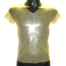 Latex Men V-Neck Shirt -...