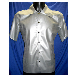 Latex Men Shirt with Press...