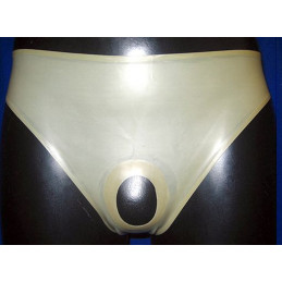 Herren Latex Slip mit...