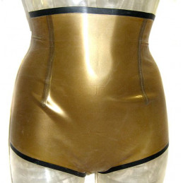 Damen Latex Retro Miederhose